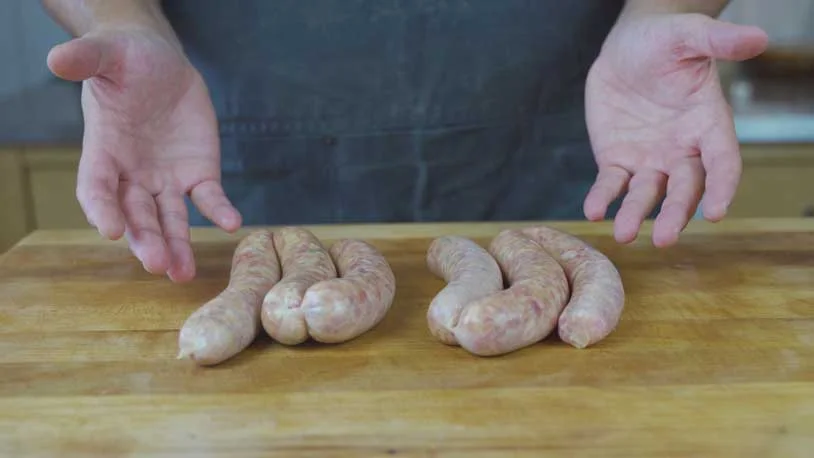 Dumpling-inspired sausages developed in the masterclass