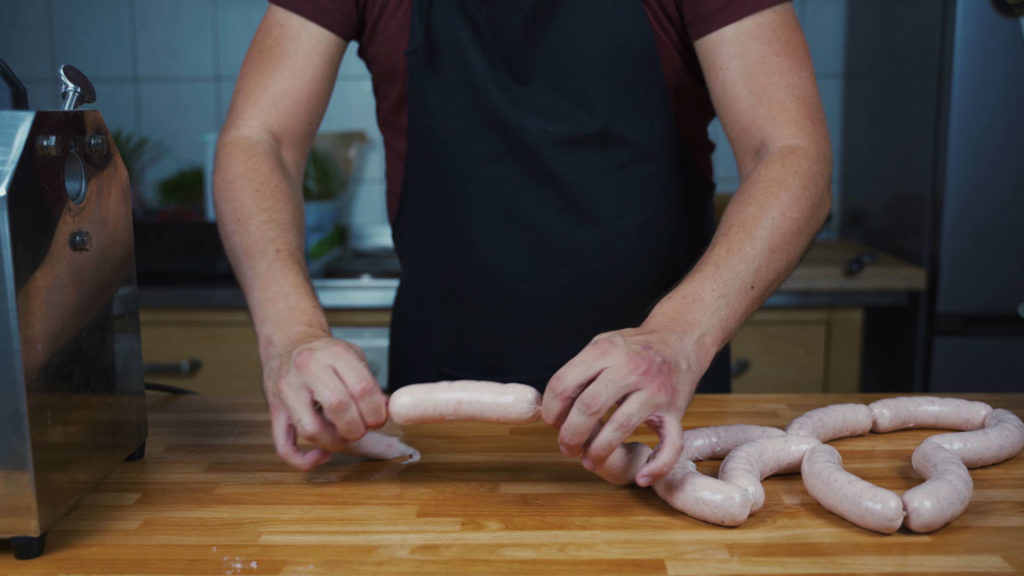thuringian sausage -link the sausages
