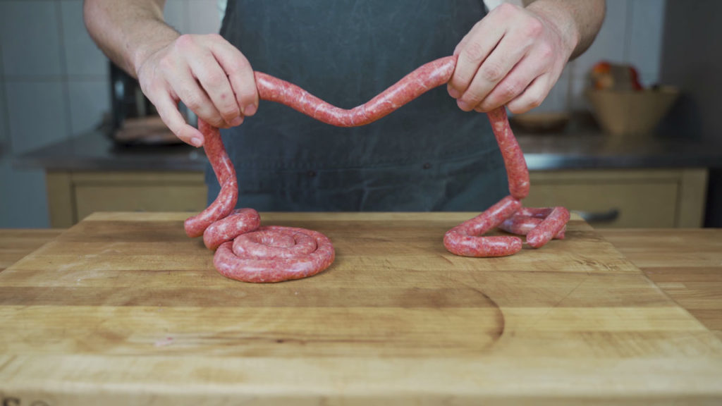 beef sausage - twist