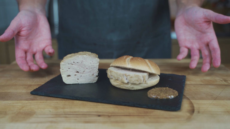 Veal leberkäse-ready