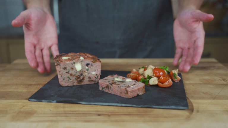 mediterranean Leberkäse-ready