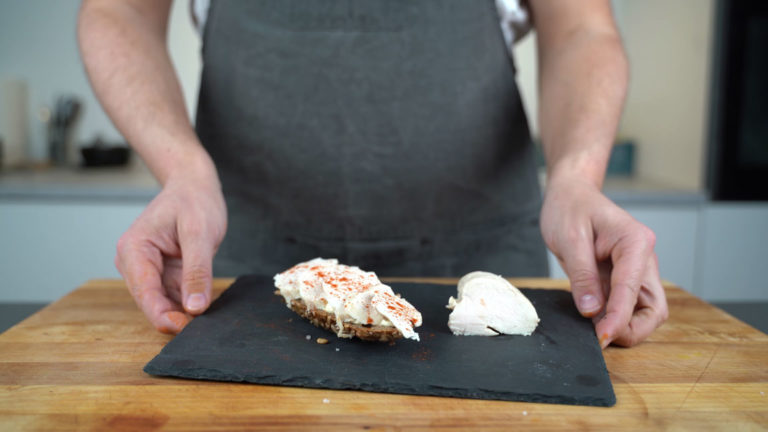 poached chicken - ready
