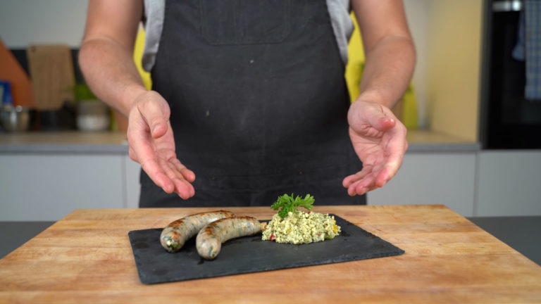feta spinach sausage - ready