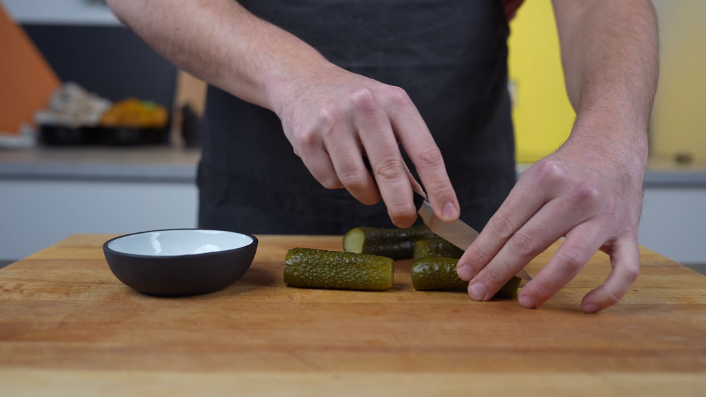 beef in aspc -aspic-pickles