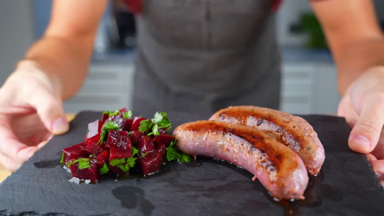 beetroot sausage - ready