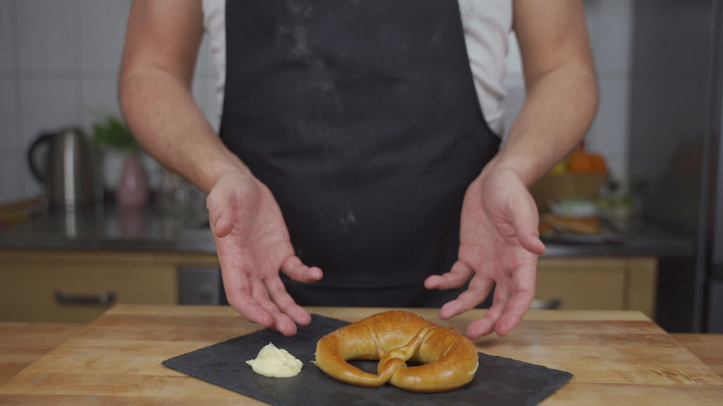 Homemade lye pretzels