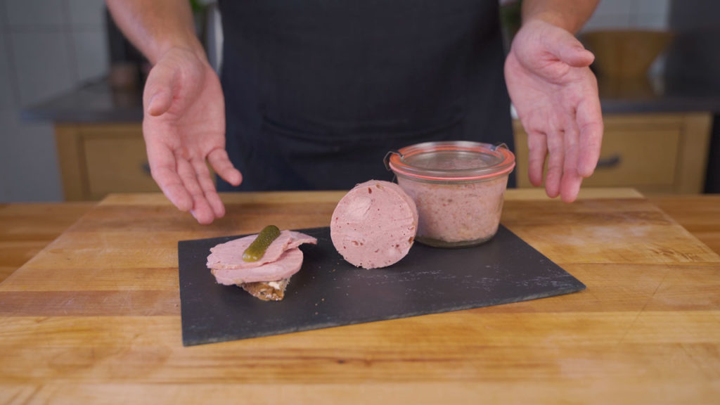 Bierschinken served as cold cuts