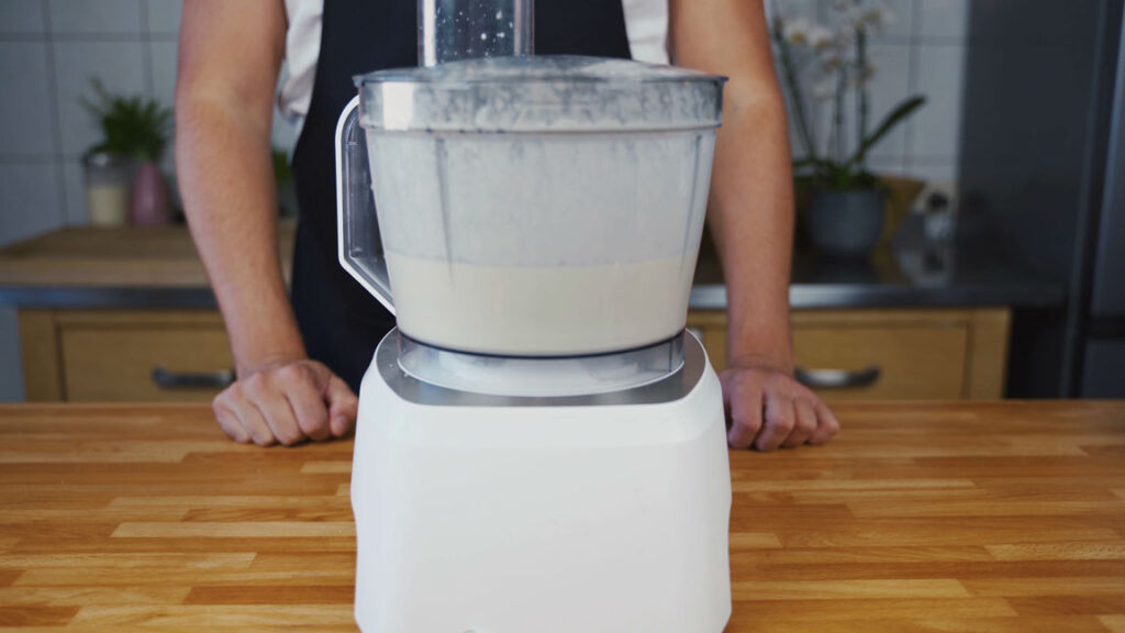 Making butter in a food processor