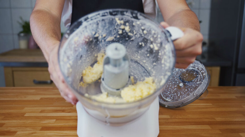 Buttermilk separating from the butter