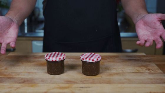 Finished homemade fig mustard
