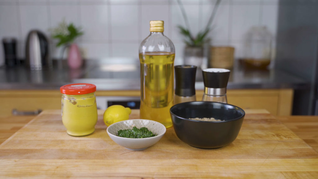 Mustard and dill spread – all the ingredients