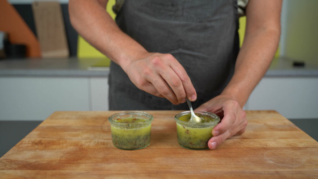 Vegan Schmalz cooling in a jar