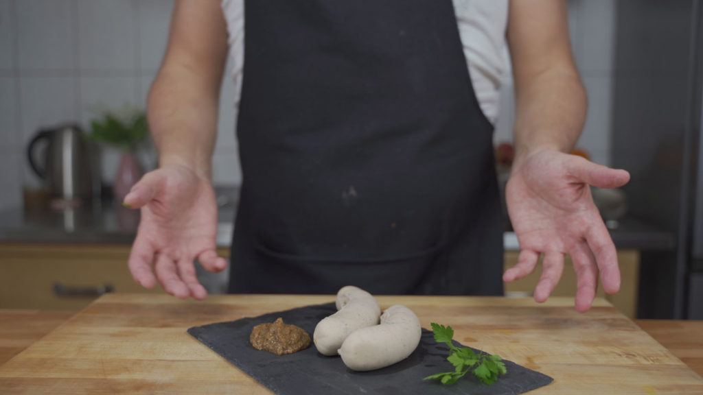 Weisswurst for a Bavarian breakfast